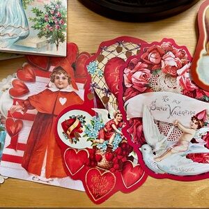 Assortment of Valentine Cards, Postcards & More